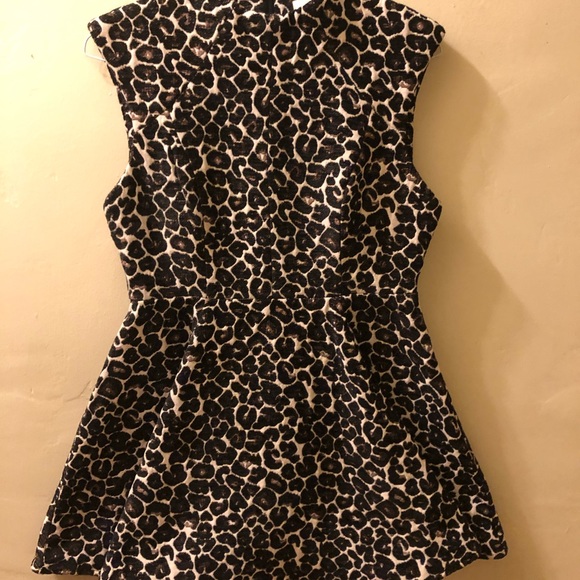 Cameo 1950s Style Leopard Print Winter Cotton Party Dress - Picture 5 of 5